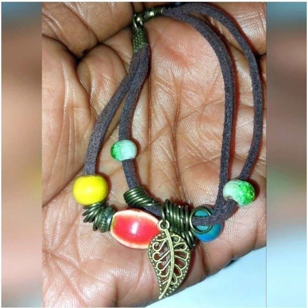 Vintage ethnic style beaded unisex bracelet